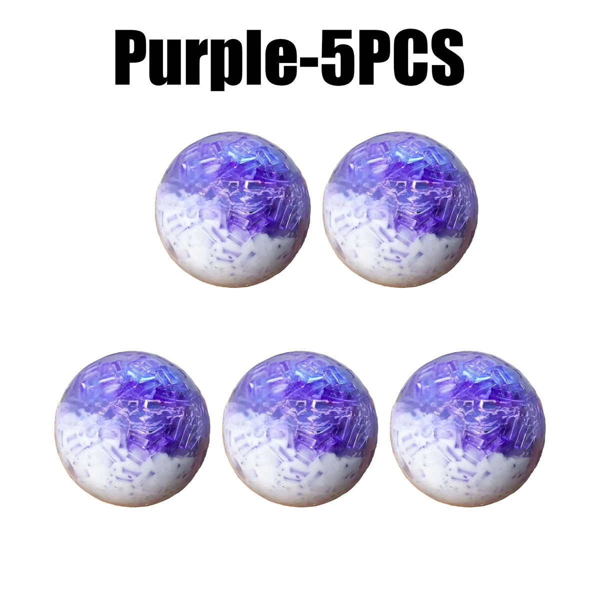 Slow Rising Ice Crackle Ball Squishy Sensory Fidget Toy Sensory Fidget Toy Babs Purple 5PCS