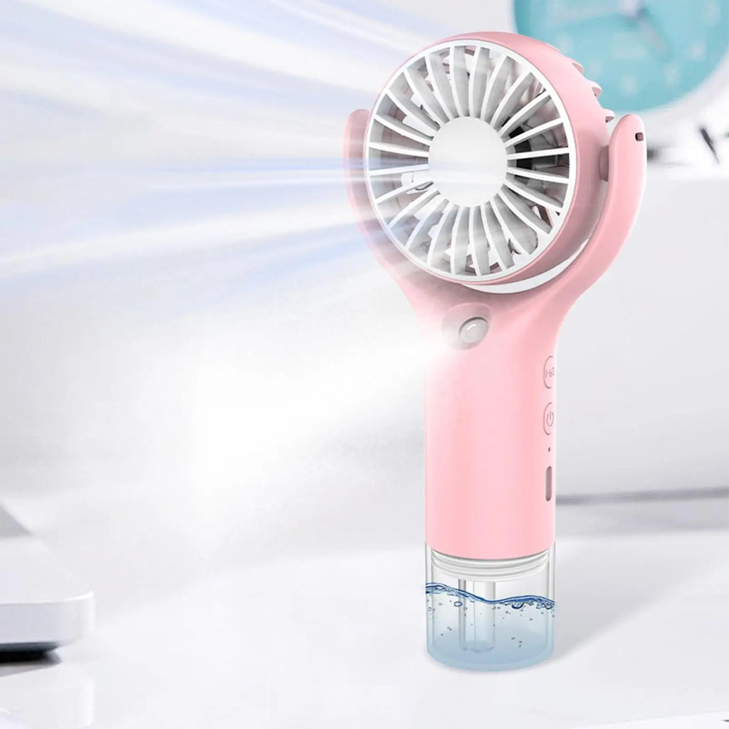 Portable Mini Handheld Mist Fan – USB Rechargeable Water Spray Handheld Mist Fan Babs