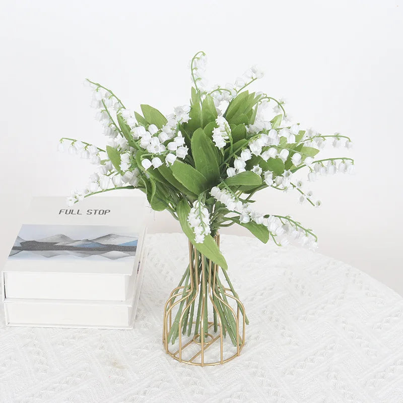 Artificial Bellflower Bouquet – Handmade Fake Plastic Flowers Artificial Flower Bouquet Babs