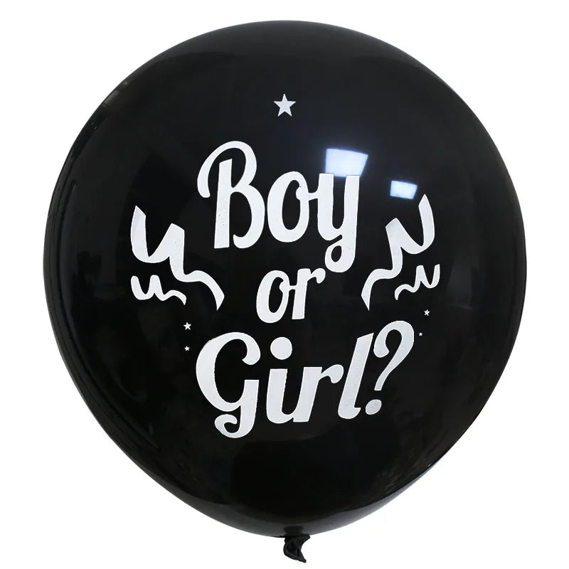 36" Giant Gender Reveal Balloon Set – Blue & Pink Confetti Gender Reveal Balloon Babs 1Pc balloon 2 36inch