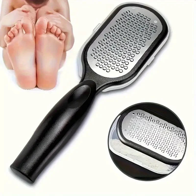 Stainless Steel Foot File & Callus Remover | Dual Grit Pedicure Foot File & Rasp Babs