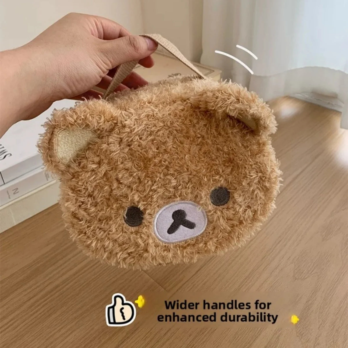 Anime Bear Plush Cosmetic Bag – Makeup & Jewelry Organizer Cosmetic Organizer Bag Babs
