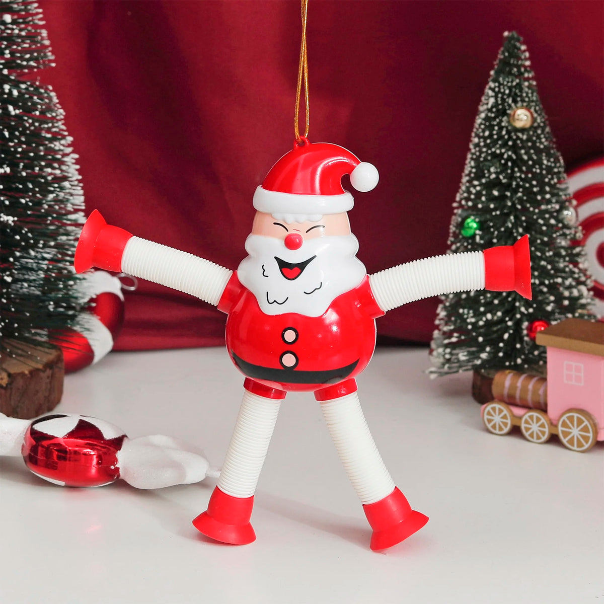 Christmas Stretchable Sensory Ornament – Tree & Table Decor Christmas Ornament Babs Santa Claus