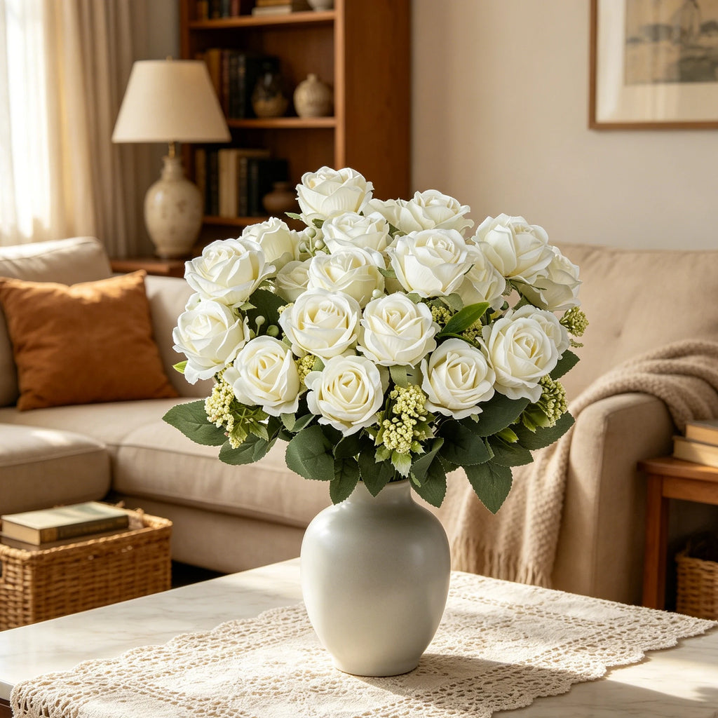 Silk Rose Artificial Flowers for Wedding, Home & Bridal Décor Artificial Silk Flowers Babs