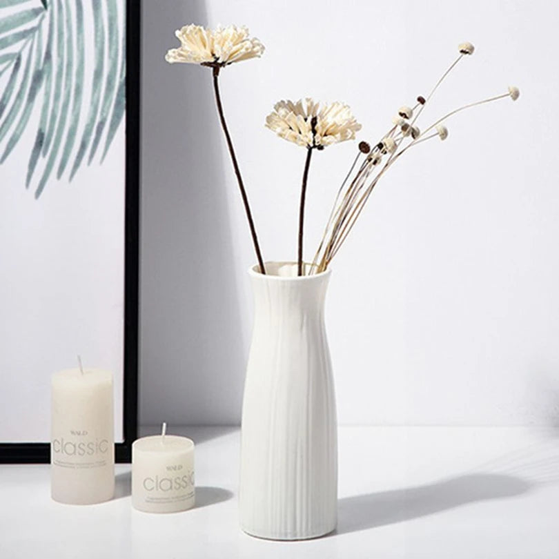Plastic Imitation Ceramic Vase – Wedding, Home & Party Décor Decorative Vase Babs