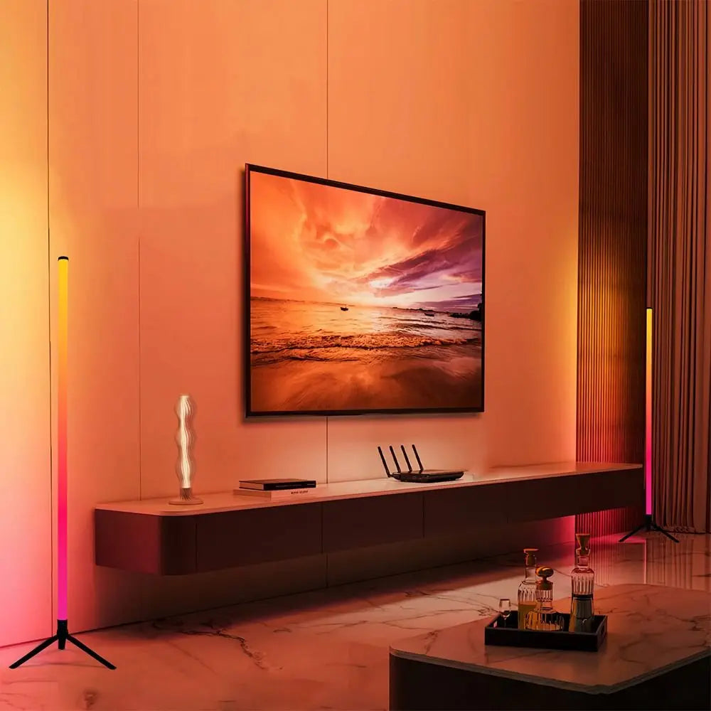 RGB Color Changing Floor Lamp – Bluetooth App & Remote LED RGB LED Floor Lamp Babs