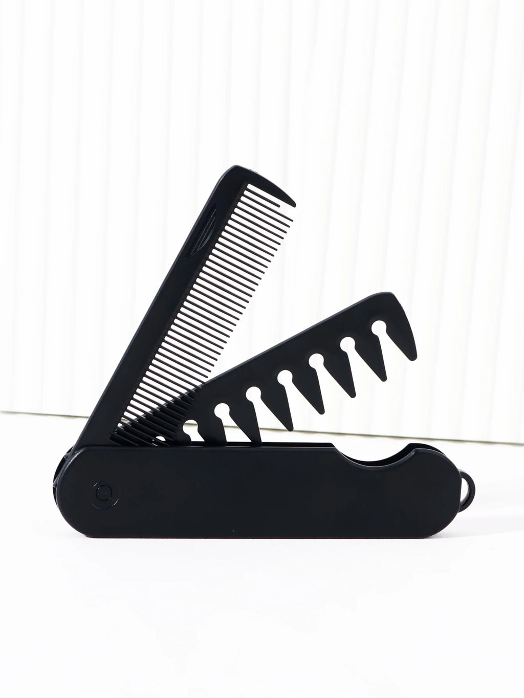 2-in-1 Folding Hair & Beard Comb – Dual Tooth Travel Comb Folding Beard Comb Babs 2-in-1