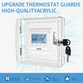 Transparent Thermostat Lock Box Cover with Keys | PC Guard Thermostat Lock Box Babs 16x15x6cm
