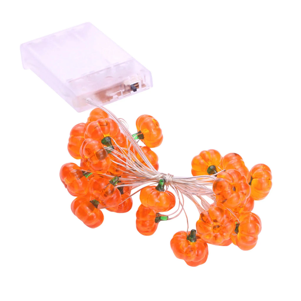 Halloween Pumpkin LED String Lights – 10/20/30 LED Battery LED String Lights Babs