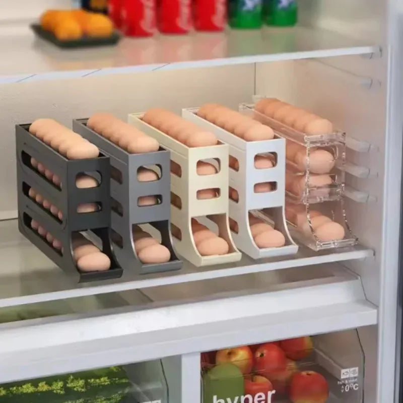 Refrigerator Egg Storage Box – Stackable Kitchen Organizer Egg Storage Organizer Babs