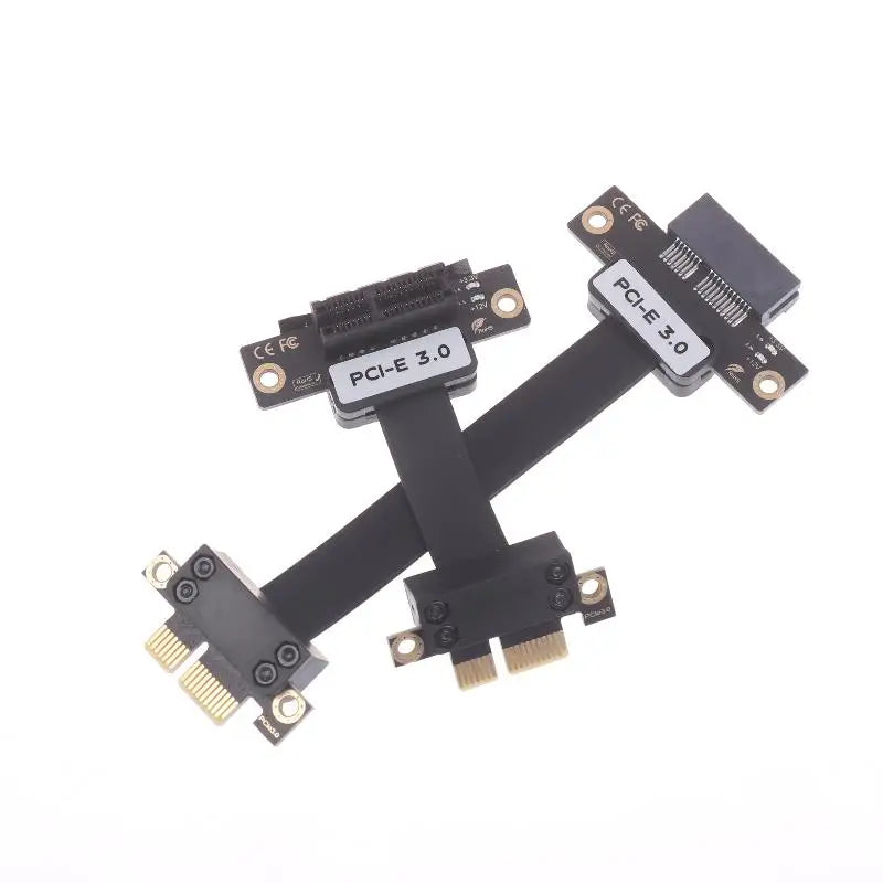 PCIe 3.0 x1 Riser Cable 90° Right Angle Extension Ribbon PCIe Riser Cable Babs