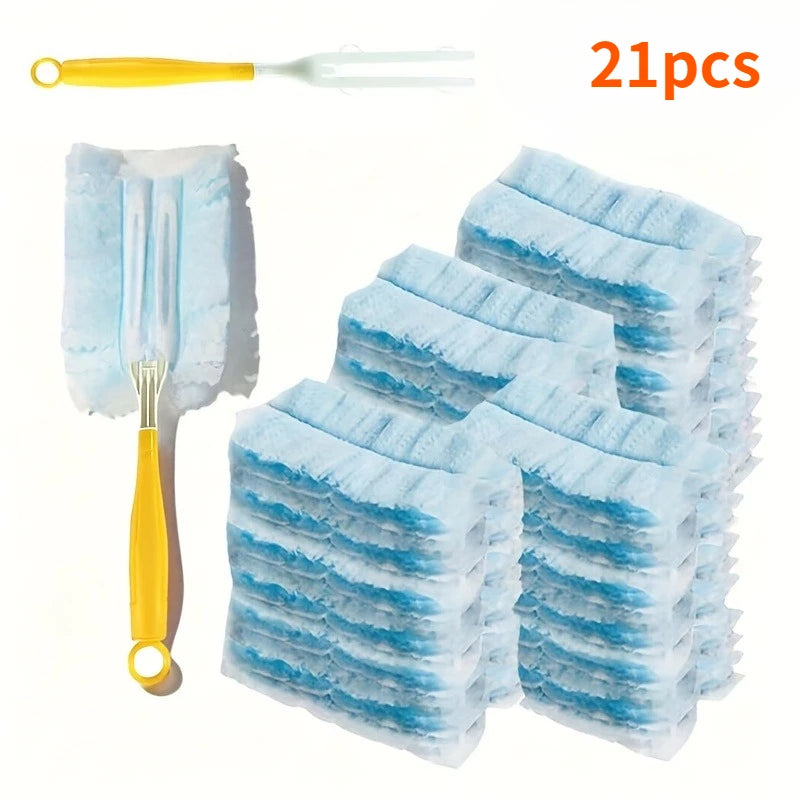 21-Pc Electrostatic Duster Set – 20 Heads & Handle | Home & Car Electrostatic Duster Set Babs SKY BLUE 21PCS