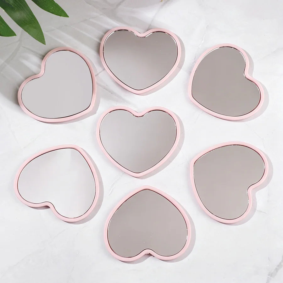 Heart-Shaped Portable Mirror Set – Wedding & Party Favors 10/20pc Portable Party Mirror Babs Pink 20Pcs