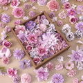 Blue Silk Artificial Rose & Daisy Flower Heads – 20/50 Pcs Artificial Flower Heads Babs Pink 20Pcs
