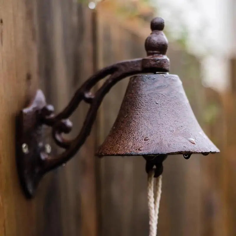Vintage Cast Iron Doorbell Wall Bell & Door Knocker – Porch Decor Cast Iron Doorbell Babs
