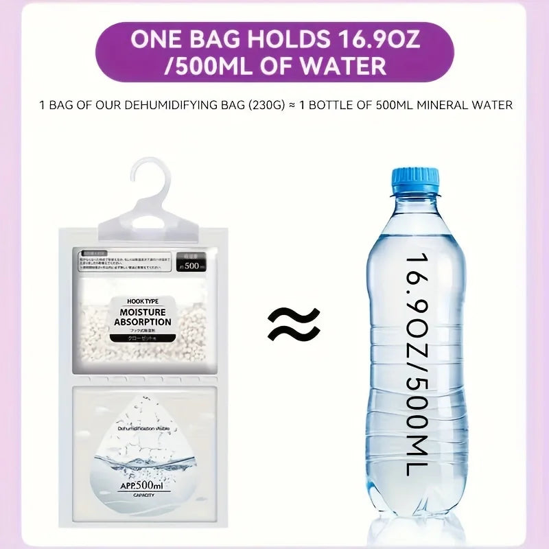 5 Large Dehumidifier Bags – Moisture Absorbing & Mold Prevention Dehumidifier Bags Babs