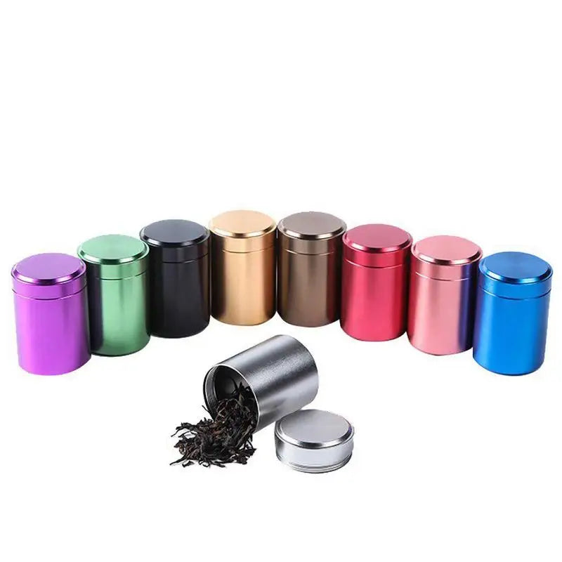 Airtight Aluminum Stash Jar – Smell Proof Herb & Pill Storage Airtight Storage Jar Babs