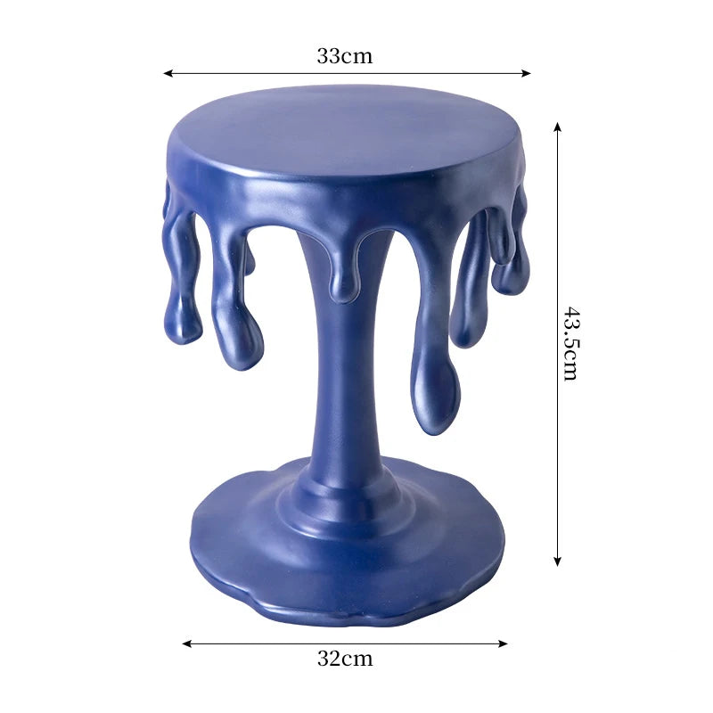 Modern Round Coffee Table | Nordic Minimalist Side Table Round Coffee Table Babs Blue