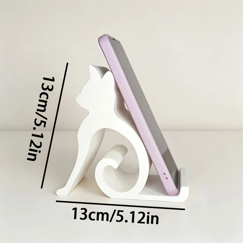 Cat-Shaped Phone Stand & Eyeglass Holder – Cute Desk Gift Phone & Glasses Stand Babs