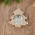 Christmas Wooden Candle Holder – Snowflake Xmas Tree Décor Wooden Candle Holder Babs Tree