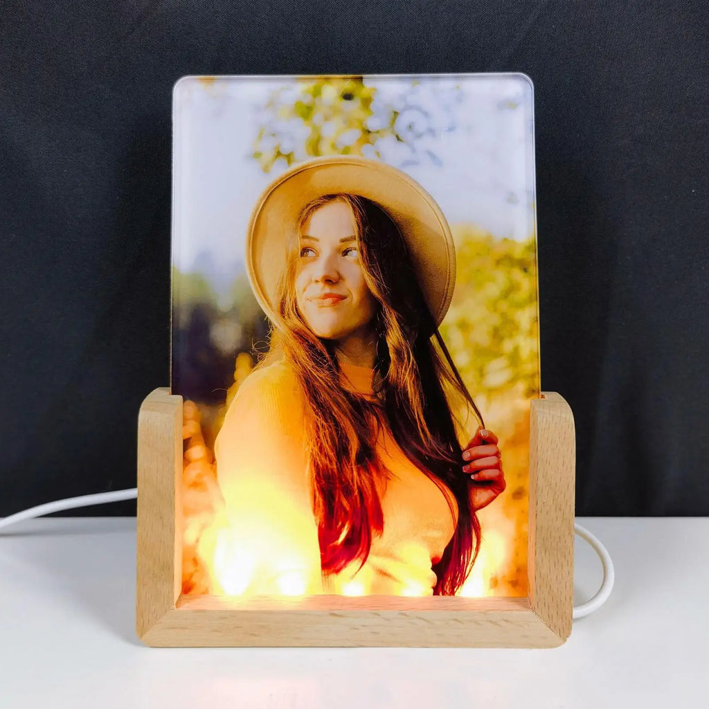 3D LED Night Light Sublimation Acrylic Photo Frame Blank LED Acrylic Photo Frame Babs