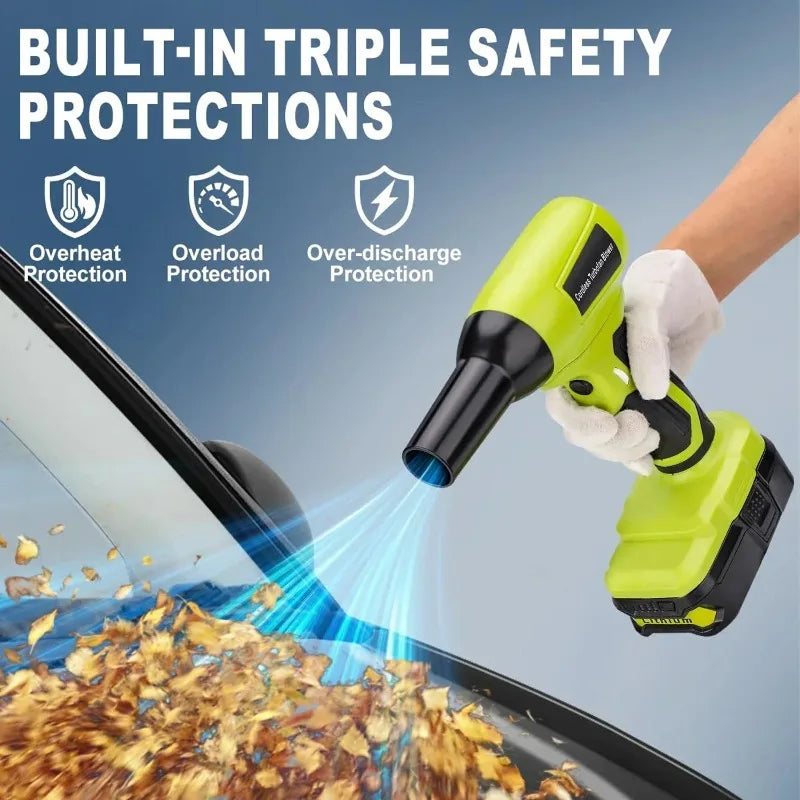 Brushless Turbo Blower Handheld Fan for Ryobi 18V Battery Cordless Turbo Blower Babs