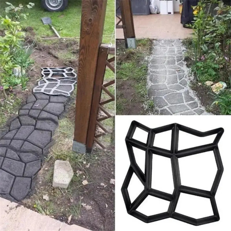 Cement Paving Mold – Embossed Concrete Brick Garden Flooring Concrete Paving Mold Babs