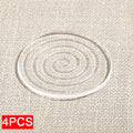 4pcs Silicone Anti-Vibration Non-Slip Pads – Self-Adhesive Furniture Furniture Non-Slip Pads Babs Round 4PCS 4mm