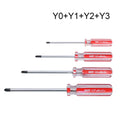 4-Piece Y-Shaped Tri-Wing Screwdriver Set Y0 Y1 Y2 Y3 Magnetic Screwdriver Set Babs 4pcs