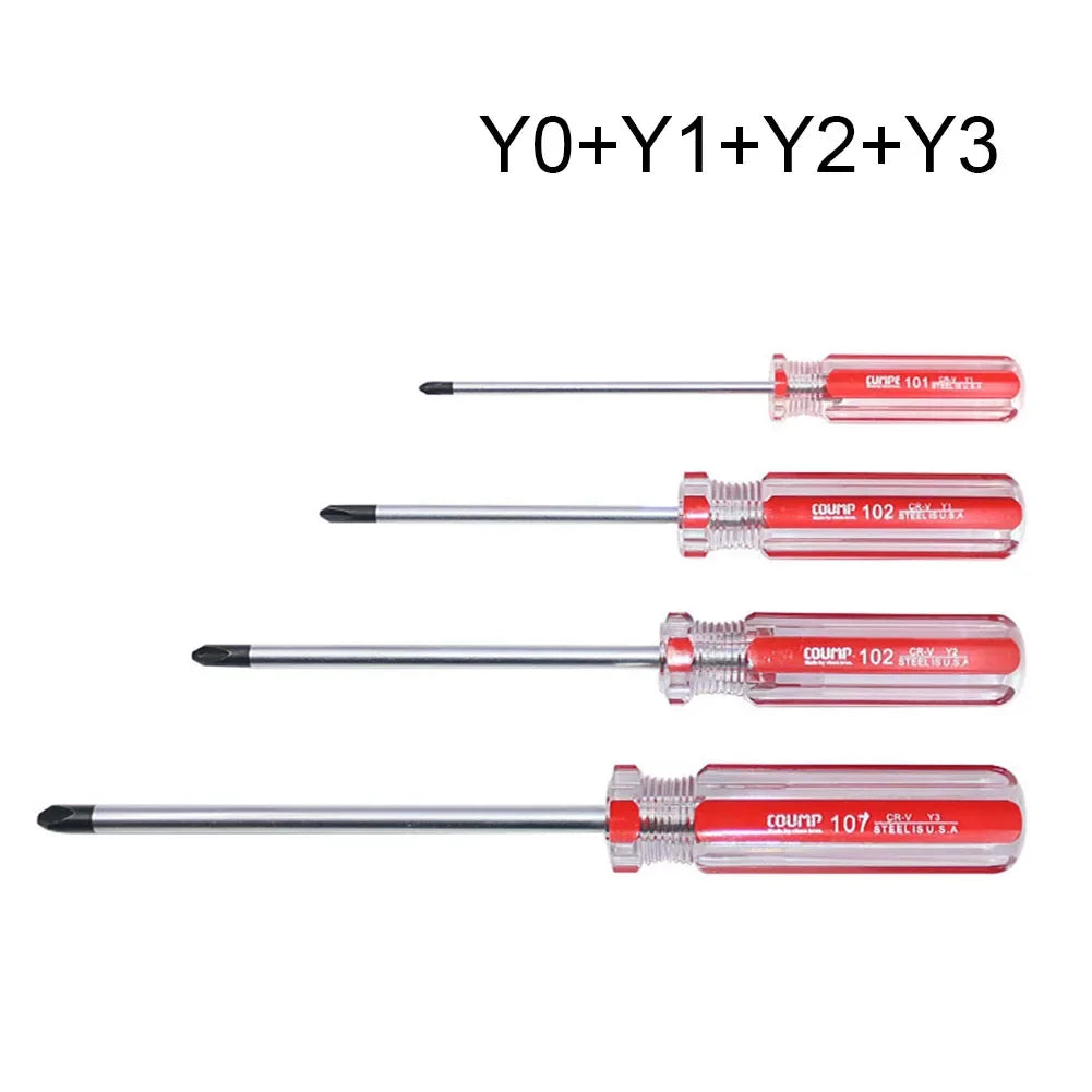 4-Piece Y-Shaped Tri-Wing Screwdriver Set Y0 Y1 Y2 Y3 Magnetic Screwdriver Set Babs 4pcs