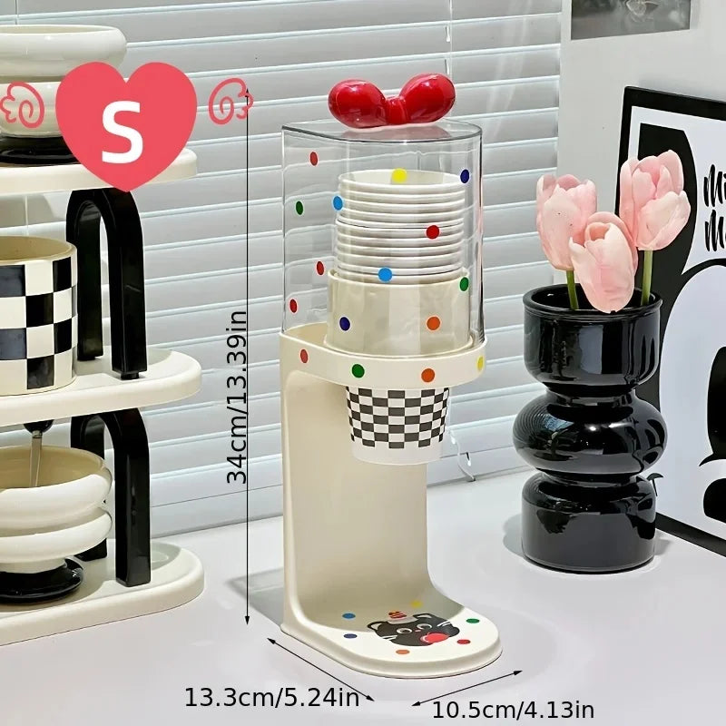 Pull-Type Cup Dispenser for Water Cooler & Bathroom | PC Plastic Cup Dispenser Babs S cup holder