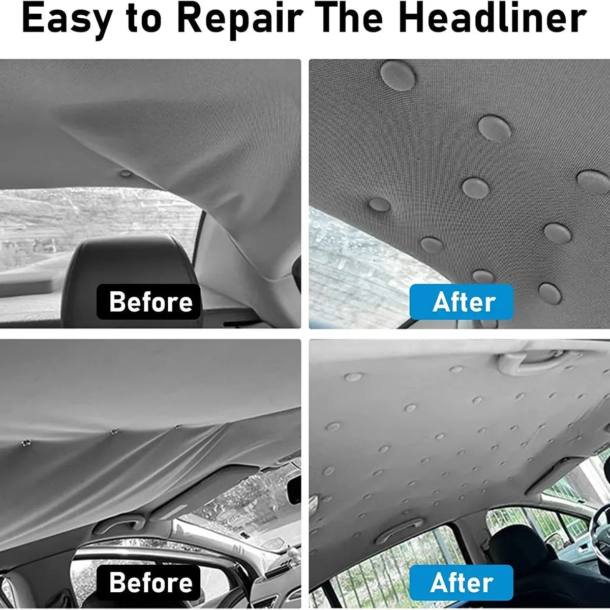 Car Headliner Repair Fastener Buckle – Ceiling Fabric Fix Clips Headliner Repair Clip Babs