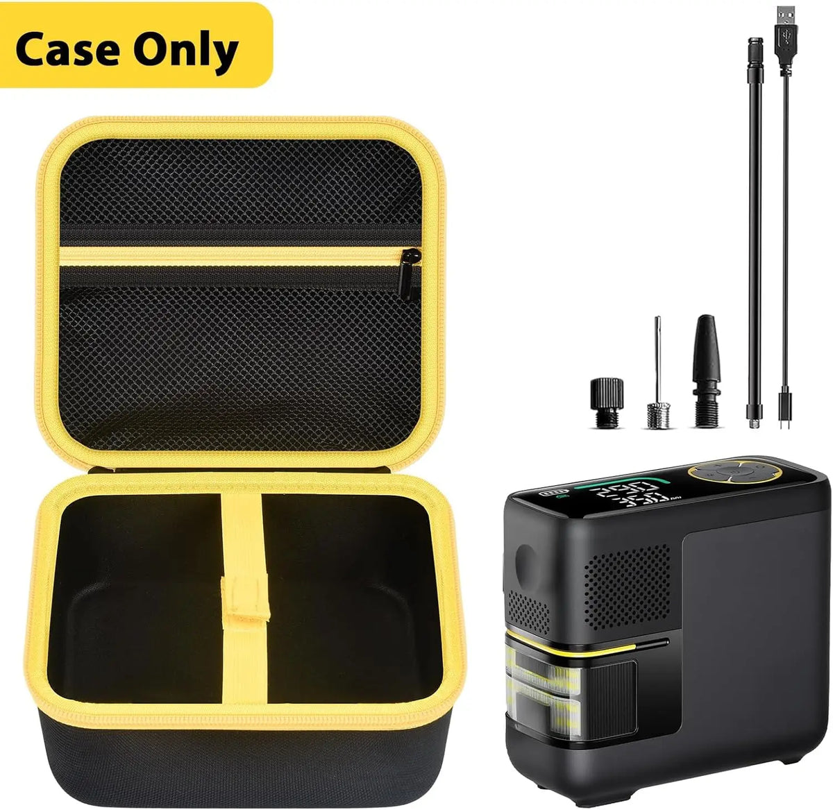 Carrying Case for Fanttik X10 APEX Tire Inflator | EVA Storage Bag Inflator Carrying Case Babs