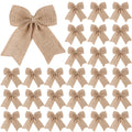 Natural Burlap Jute Bows – Wedding, Christmas & Party Decor Party Decor Bows Babs Brown 5Pcs