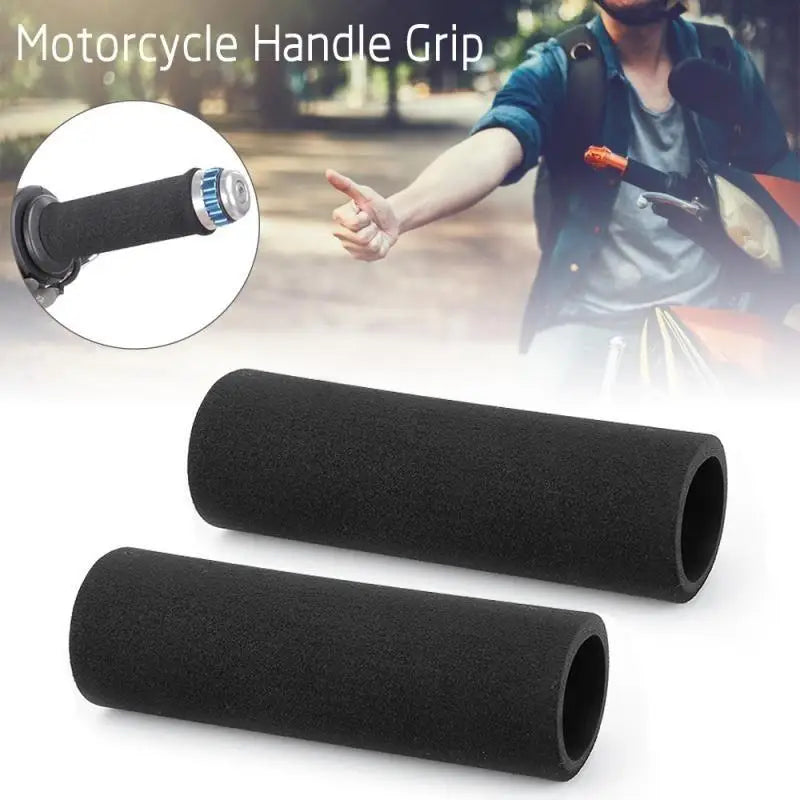 2PCS Motorcycle Handlebar Foam Grip Covers – Anti-Slip & Anti-Vibe Handlebar Grip Covers Babs