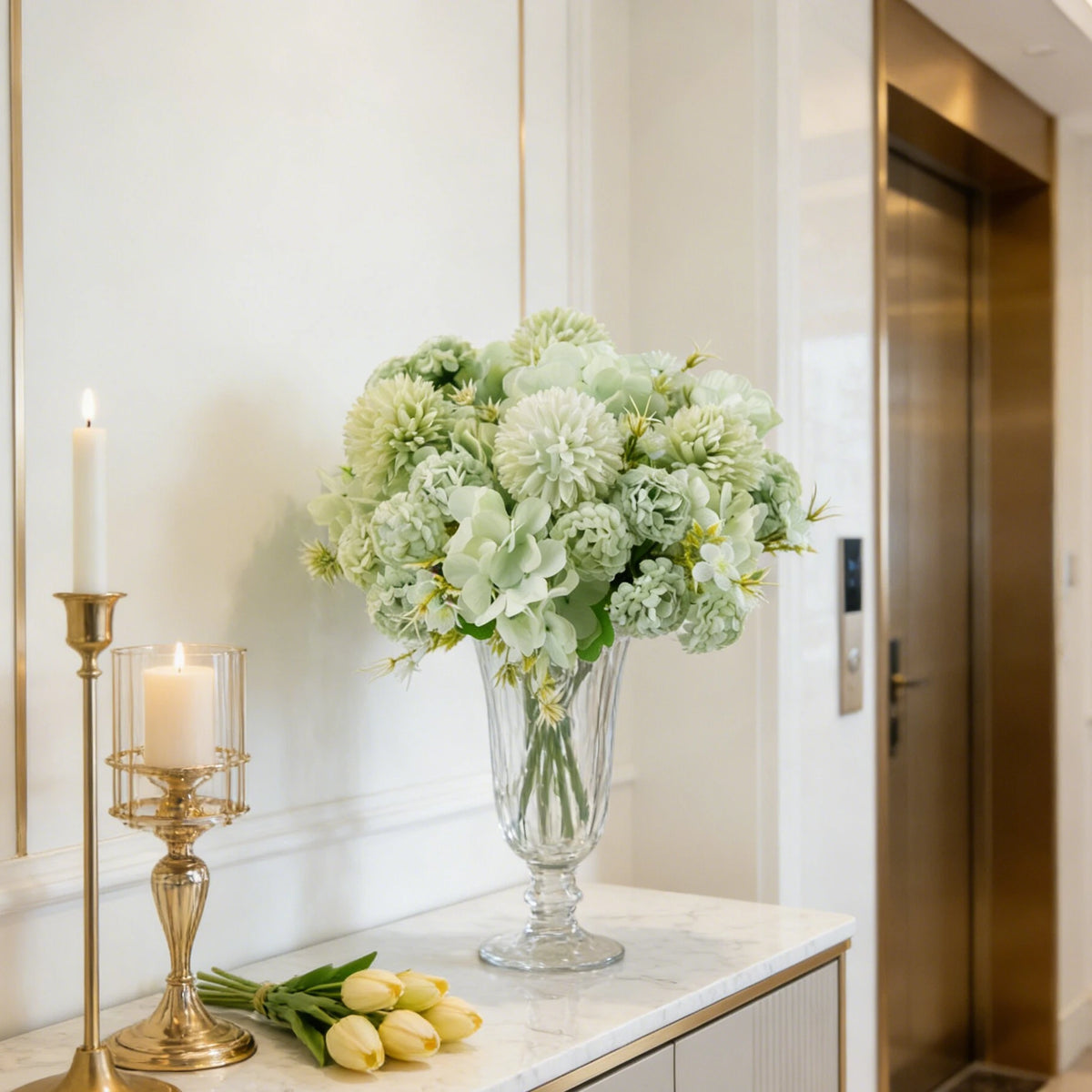 Artificial Silk Hydrangea Bouquet – Wedding & Home Décor Flowers Artificial Flower Bouquet Babs