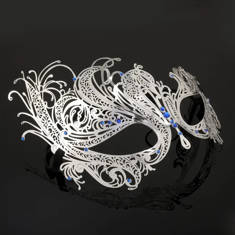 Hollow Metal Venetian Masquerade Mask – Halloween & Carnival Masquerade Mask Babs