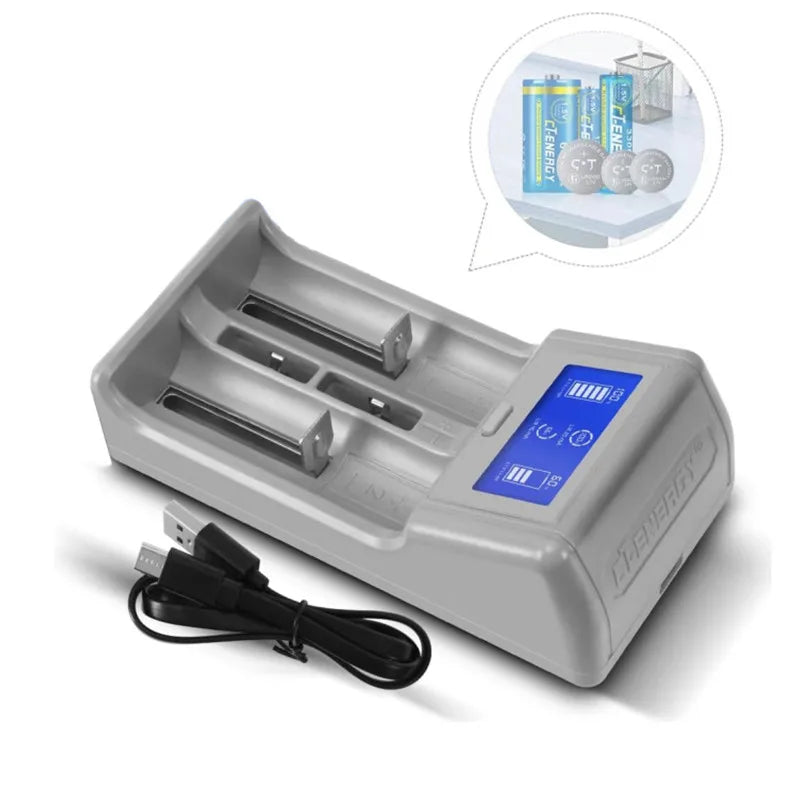 Smart Battery Charger AA AAA 18650 21700 Coin Cell – USB Smart Battery Charger Babs