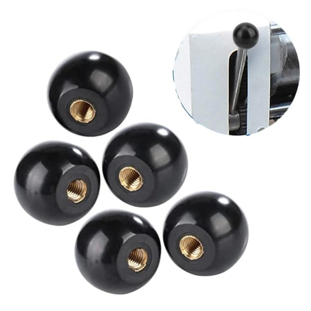 5pcs Bakelite Ball Lever Knobs M5–M12 Machine Tool Handles Machine Tool Knobs Babs