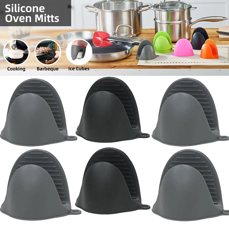 2PCS Silicone Oven Mitts – Heat Resistant Pot Holders & Hot Pads Oven Mitts & Pot Holders Babs