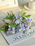 Silk Yucca Gloriosa Artificial Flowers for Wedding & Home Artificial Silk Flowers Babs Blue 1PC