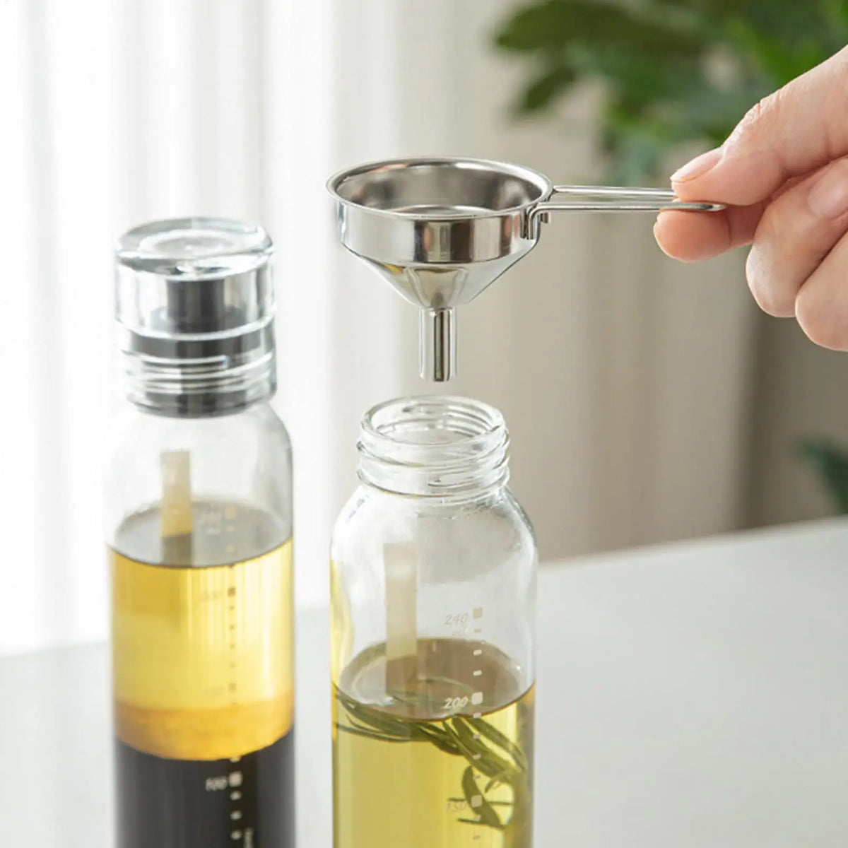 Stainless Steel Mini Funnel – Hangable Food-Grade Kitchen Tool Kitchen Funnel Babs