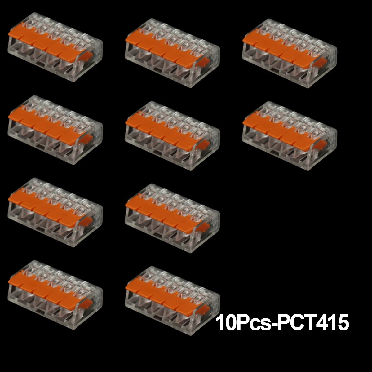 Push-In Lever Wire Connectors 2/3/4/5 Pin Quick Terminal Lever Wire Connector Babs 10Pcs-PCT415