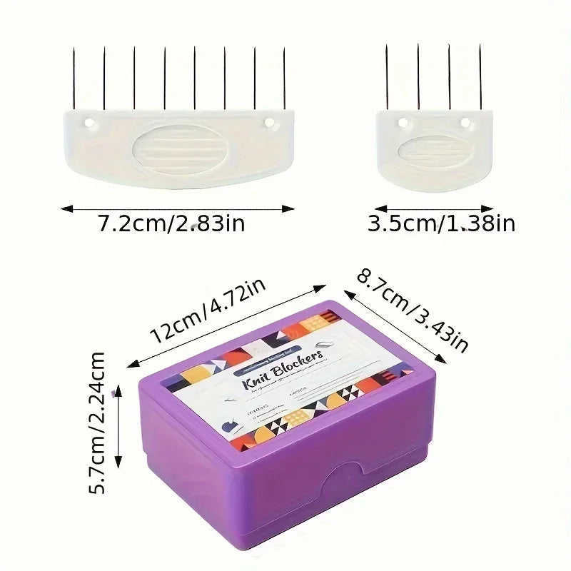 Knit Blockers Set – Knitting & Sewing Alignment Tool Pack Knitting Tool Set Babs