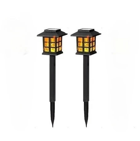 Solar Flame LED Ground Lamp – Waterproof Outdoor Garden Light Solar Garden Lamp Babs 2pc