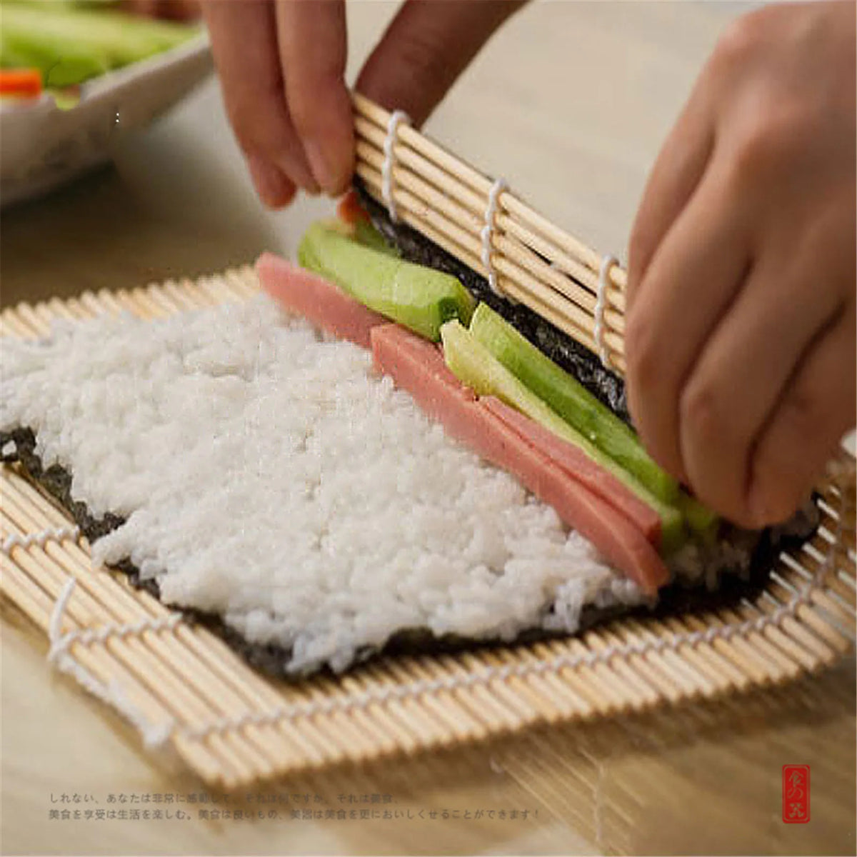 10-Piece DIY Sushi Making Kit – Mat, Chopsticks & Scraper Sushi Making Kit Babs