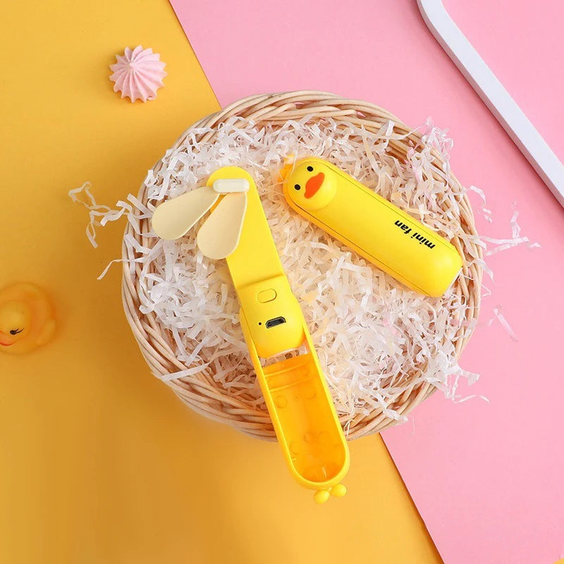 Portable Handheld Mini Fan – USB Rechargeable & Foldable Handheld Mini Fan Babs