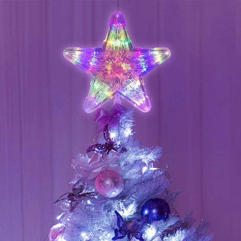 Christmas Tree Top Star LED Light Topper – Xmas Ornament Christmas Tree Topper Babs