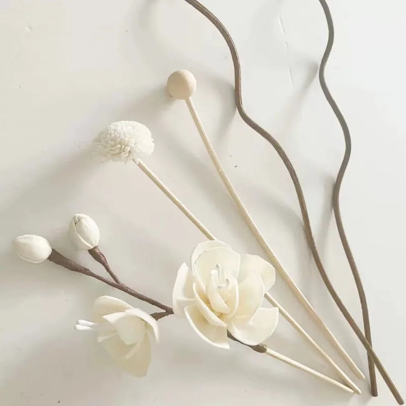 Flower Rattan Aromatherapy Diffuser Sticks 5/6 Pcs Home Decor Reed Diffuser Sticks Babs