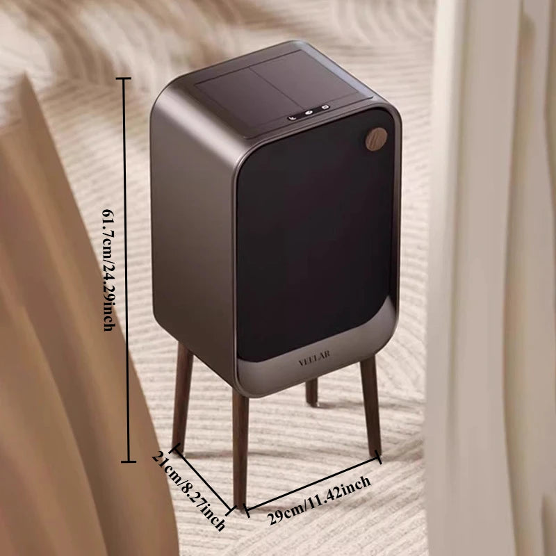 Automatic Sensor Trash Can – Nordic Stainless Steel Waste Bin Sensor Trash Can Babs Grey